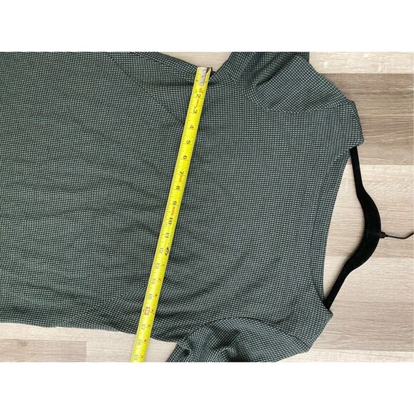 J. Jill Ponte Knit Herringbone Shift Dress, Teal Blue/Black, Size Medium - Picture 8 of 9